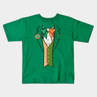 Funny Irish Leprechaun Costume St. Patrick's Day Kids Gift Kids T-Shirt